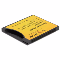 DeLOCK 62637, Adattatore per scheda flash, CF, SIM a grandezza intera, 1 pz, Nero, 36,4 mm