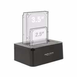 DeLOCK 62661 docking station per unità di archiviazione USB 3.2 Gen 1 (3.1 Gen 1) Type-B Nero - Vista aggiuntiva 4