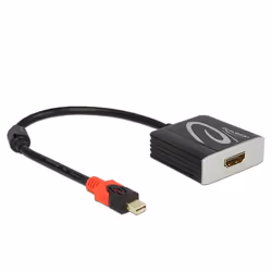 DeLOCK 62735, 0,2 m, Mini DisplayPort, HDMI tipo A (Standard), Maschio, Femmina, Oro