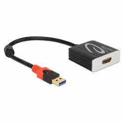 DeLOCK 62736, 0,2 m, USB tipo A, HDMI, Maschio, Femmina, Oro
