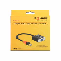 DeLOCK 62738 cavo e adattatore video 0,2 m VGA (D-Sub) Nero - Vista aggiuntiva 2