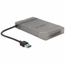 DeLOCK 62742, USB tipo A, SATA, Nero, Grigio, 0,15 m, JMS567, 6 Gbit/s