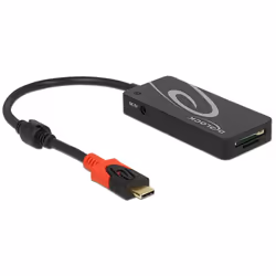 DeLOCK HUB USB 3.0 USB Type-C > 3 Port extern USB 3.2 Gen 1 (3.1 Gen 1) Type-C Nero
