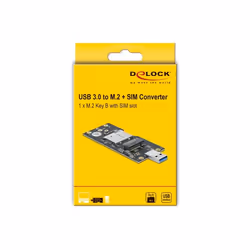 DeLOCK Convertitore USB 3.0 di Tipo-A maschio a chiave B M.2 con slot SIM - Vista aggiuntiva 5
