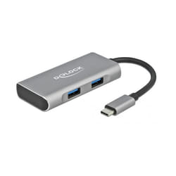 DeLOCK Hub esterno USB 10 Gbps USB Type-C con 2 x USB Tipo-A e 2 x USB Type-C.