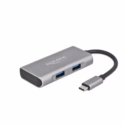 DeLOCK Hub esterno USB 10 Gbps USB Type-C con 3 x USB Tipo-A e 1 x USB Type-C, USB 3.2 Gen 2 (3.1 Gen 2) Type-C, USB 3.2 Gen ...