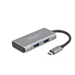 DeLOCK Hub esterno USB 10 Gbps USB Type-C con 3 x USB Tipo-A e 1 x USB Type-C