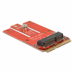 DeLOCK 63909, Mini PCI Express, M.2, Altezza intera, Rosso, Windows 10, Windows 7, Windows 8, Windows 8.1, 30 mm
