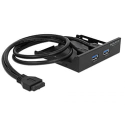 DeLOCK 63994 pannello drive bay Nero