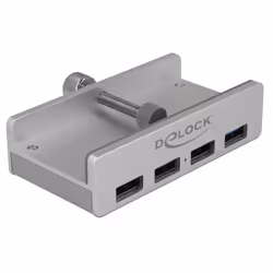 DeLOCK 64046, USB 3.2 Gen 1 (3.1 Gen 1) Type-A, USB 3.2 Gen 1 (3.1 Gen 1) Type-A, 5000 Mbit/s, Argento, Metallo, Windows 10,  ...
