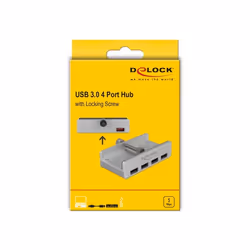 DeLOCK 64046 hub di interfaccia USB 3.2 Gen 1 (3.1 Gen 1) Type-A 5000 Mbit/s Argento - Vista aggiuntiva 5