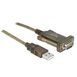 DeLOCK 64073 cavo seriale Trasparente 2 m USB tipo A DB-9
