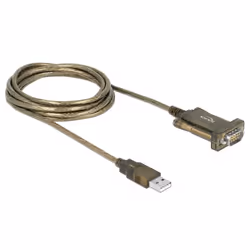 DeLOCK 64073 cavo seriale Trasparente 2 m USB tipo A DB-9