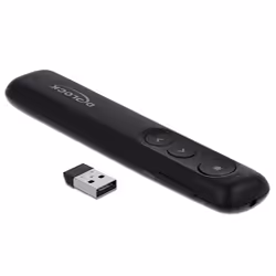 DeLOCK Presentatore Laser USB nero, USB, 30 m, Nero