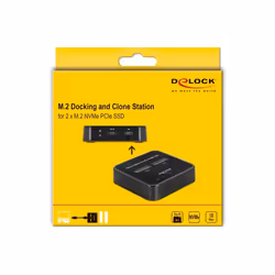 DeLOCK Docking Station M.2 per 2 x M.2 NVMe PCIe SSD con funzione di clonazione - Vista aggiuntiva 7