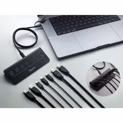 DeLOCK 64283 hub di interfaccia USB tipo-C 10000 Mbit/s Nero - Vista aggiuntiva 3