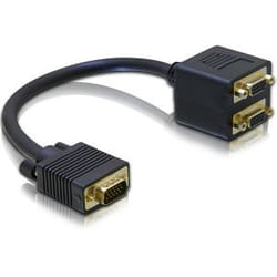 DeLOCK Adapter VGA male to 2x VGA female cavo VGA 0,2 m VGA (D-Sub) 2 x VGA (D-Sub)