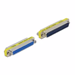 DeLOCK D-Sub da 37 pin Adattatore da maschio a femmina - Port Saver, D-Sub 37pin, D-Sub 37pin, Argento