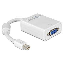 DeLOCK Adapter mini Displayport / VGA FM 0,18 m VGA (D-Sub) Bianco