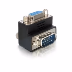 DeLOCK Adapter VGA male/female right angled, VGA 15pin, VGA 15pin, Nero