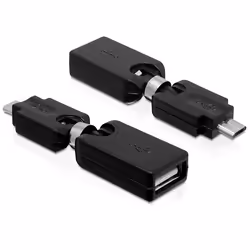 DeLOCK 65366 adattatore per inversione del genere dei cavi USB micro-B USB 2.0-A Nero