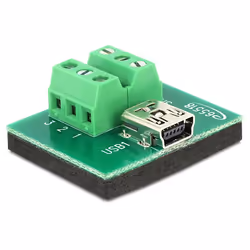 DeLOCK 65518, Mini USB, 6p, Nero, Verde