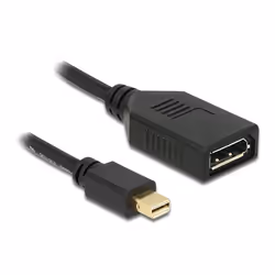 DeLOCK 65554, 0,21 m, Mini DisplayPort, DisplayPort, Maschio, Femmina, 2560 x 1600 Pixel