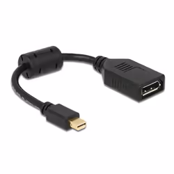 DeLOCK 65554 cavo DisplayPort 0,21 m Mini DisplayPort Nero