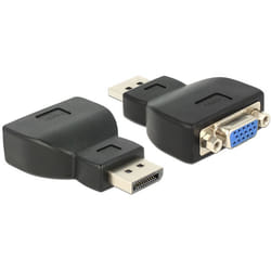 DeLOCK 65567 adattatore per inversione del genere dei cavi DisplayPort VGA Nero