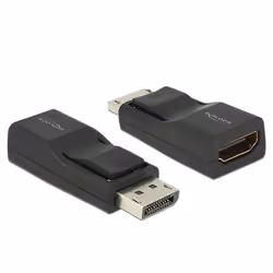 DeLOCK Displayport/HDMI, Displayport, HDMI, Nero