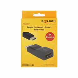 DeLOCK Displayport/HDMI Nero