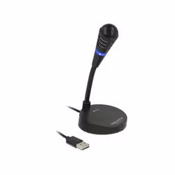 DeLOCK 65868, Microfono per PC, -37 dB, 70 - 15000 Hz, 2200 Ω, 16 bit, 48 kHz
