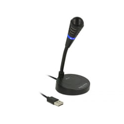 DeLOCK 65868 microfono Nero Microfono per PC