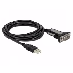 DeLOCK 65962, Nero, 3 m, USB tipo A, DB-9, Maschio, Maschio