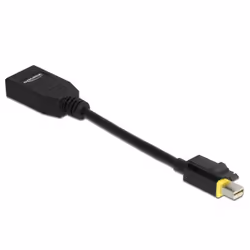 DeLOCK 65978, 0,15 m, Mini DisplayPort, DisplayPort, Maschio, Femmina, Dritto