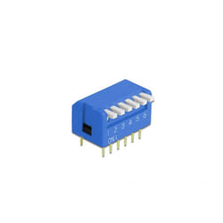 DeLOCK 66142 accessorio per circuiti stampati (PCB) DIP switch Blu 10 pz