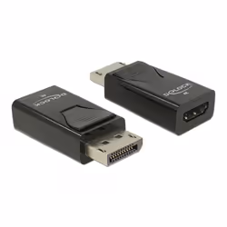 DeLOCK Adattatore DisplayPort 1.2 maschio a HDMI femmina 4K passivo nero, DisplayPort, HDMI tipo A (Standard), 0 m, Nero