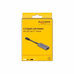 DeLOCK Adattatore USB Type-C da 2,5 Gigabit LAN slim