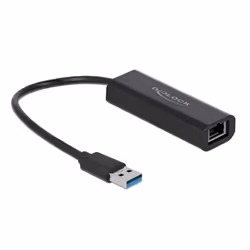 DeLOCK 66299, Cablato, USB, Ethernet, 5000 Mbit/s, Nero