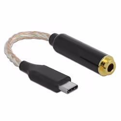 DeLOCK 66302, Nero, USB C, 0,125 m, Maschio, Femmina, Sacchetto di politene