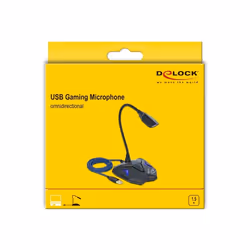 DeLOCK Microfono da tavolo USB per gaming con collo d'oca e pulsante mute - Vista aggiuntiva 4