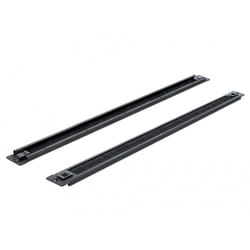 DeLOCK Gestione cavi con Spazzola a strip da 19″ senza attrezzi 1U nero