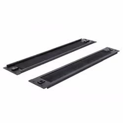 DeLOCK Gestione cavi con Spazzola a strip da 19″ senza attrezzi 2U nero