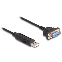 DeLOCK Adattatore USB 2.0 per RS-232 seriale con alloggiamento de connettore seriale compatto 50 cm FTDI