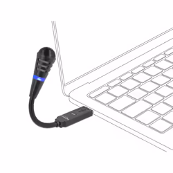 DeLOCK Microfono USB per gaming con collo d'oca e pulsante di silenziamento - Vista aggiuntiva 2