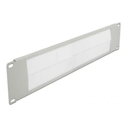 DeLOCK Spazzola a strip per la gestione dei cavi da 19″ 2U grigio