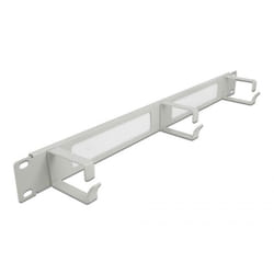 DeLOCK Spazzola a strip da 19″ per la gestione dei cavi con 3 ganci 1U grigio