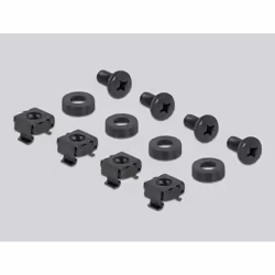 DeLOCK Pannello di gestione dei cavi da 19″ con 4 aperture 2U nero - Vista aggiuntiva 5