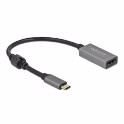 DeLOCK USB Type-C attivo per HDMI Adattatore (DP Alt Mode) 4K 60 Hz (HDR), 0,2 m, USB tipo-C, HDMI tipo A (Standard), Maschio ...