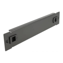DeLOCK Strumento di copertura cieca del gabinetto di rete 1U da 10″ libero nero
